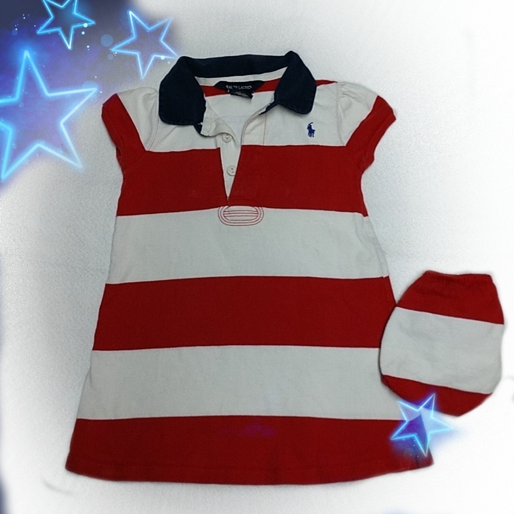 Ralph Lauren bold stripe dress